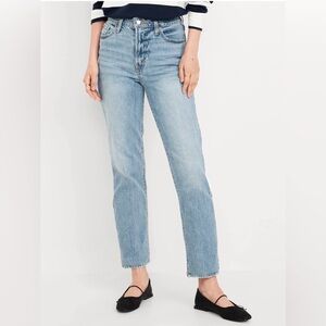 Old Navy Women's Straight Leg Jeans - Light Blue